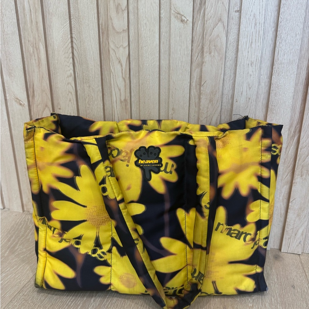 Marc Jacobs Black and Yellow Floral Tote